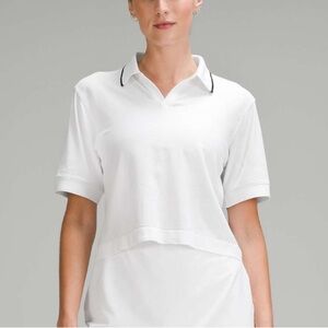Lululemon Swiftly Tech Short-Sleeve Polo Shirt *Colour Tip white black 0 NWT